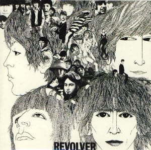 BEATLES-Magnet REVOLVER LP COVER.