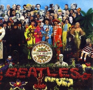 BEATLES-Magnet SGT. PEPPER LP COVER.