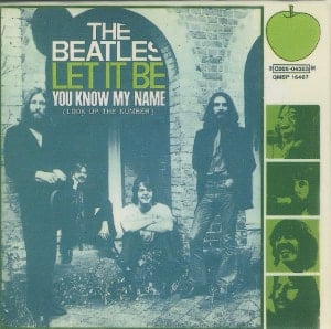 BEATLES-Magnet LET IT BE SINGLE COVER ITALY.