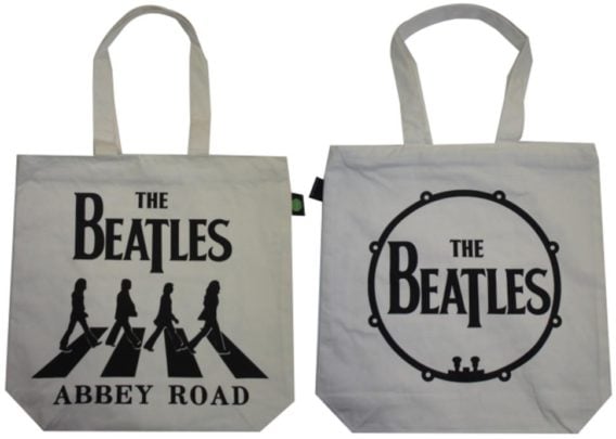 BEATLES-Shopperbag ABBEY ROAD SILHOUETTES BLACK ON WHITE