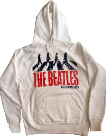 BEATLES-Hoodie ABBEY ROAD WHITE.