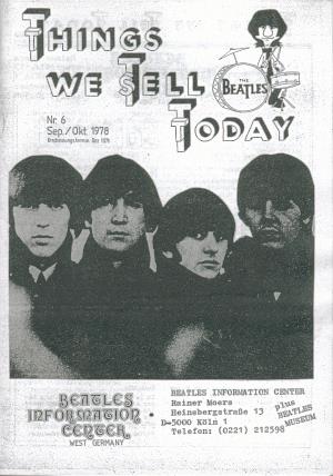 BEATLES: Fan-Magazin THINGS 6