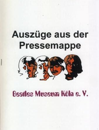 20. Januar 1996: Broschüre BEATLES MUSEUM PRESSEBERICHTE