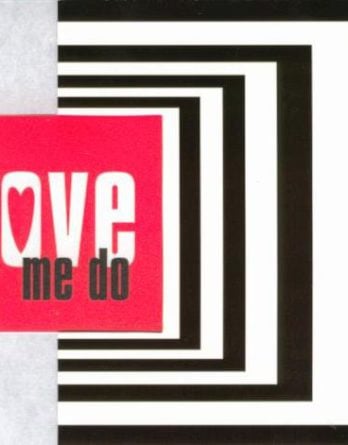 BEATLES-Grußkarte C-01: LOVE ME DO