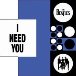 BEATLES-Grußkarte C-04: I NEED YOU.