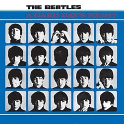 BEATLES-Grußkarte F-03: A HARD DAY'S NIGHT ALBUM COVER.