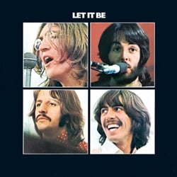 BEATLES-Grußkarte F-12: LET IT BE ALBUM COVER