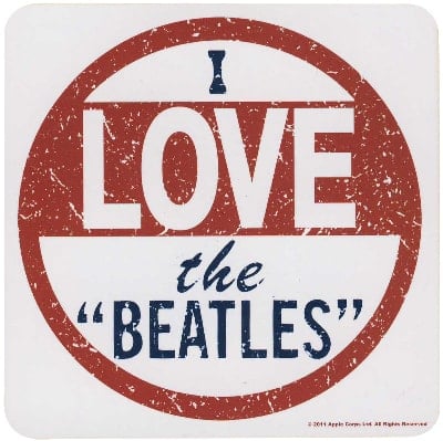 BEATLES Untersetzer I LOVE THE BEATLES